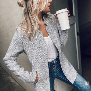 Avencea - Casual Long-Sleeve Blazer