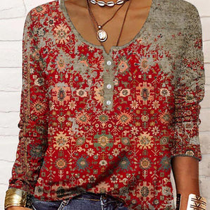 Avencea - Elegant Pullover with Aztec Pattern for Comfort and Style