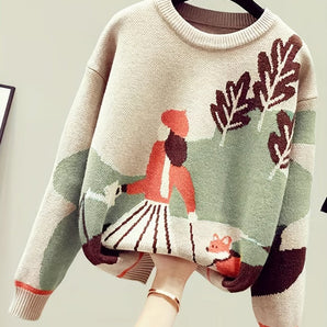 Avencea | Set of Pleated Skirt and Sweater