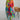 Avencea - Vibrantly Printed Dress with V-Neck