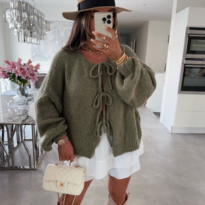 Avencea Fia Khaki - Comfortable Fabric, Sizes XS to XL, Model Height 1.65m