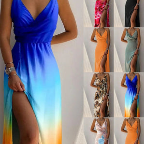 Avencea - Maxi Dress with Tropical Pattern for the Perfect Summer Look