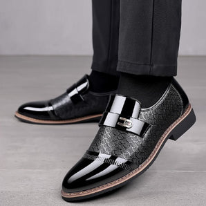 Avencea - Prestige Men's Shoes Made of High-Quality Leather with Rubber Sole