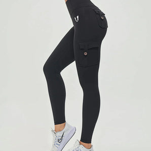 Avencea - High-waisted Cargo Leggings with High Waist