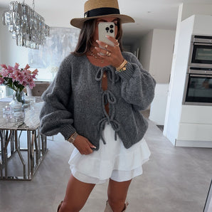 Avencea Fia Dark Gray - Conveniently Adjustable Fabric for Sizes XS to XL