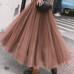 Avencea High-Waisted Ankle-Length Skirt