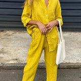 Kyma™ | Leinen Kombi - Set aus Hemd und Hose - Weber Baden -