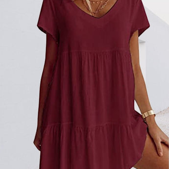 Lockeres lässiges Kurzarmkleid - Weber Baden - Dresses