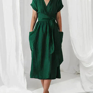 Avencea - Elegant Linen Dress