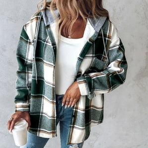 Avencea - Checkered Hoodie Jacket