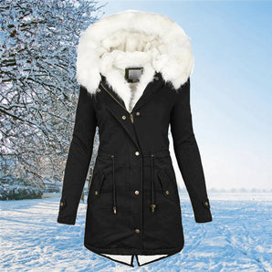 Avencea - The New Parka Plus Size Jacket with Hood and Fur Lining in Oversize