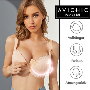 Avencea Push Up Bra with Removable Straps for Maximum Comfort and Natural Push-Up Effect