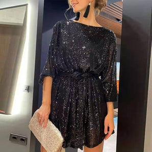 Avencea Mini Party Dress - Sequin Dress, Sexy Dress, Elegant, Evening Dress, Formal Party